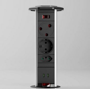 Powerlogic PDOMK585-BLACK 85W Dual C+C Charger Super Fast Smart Charging