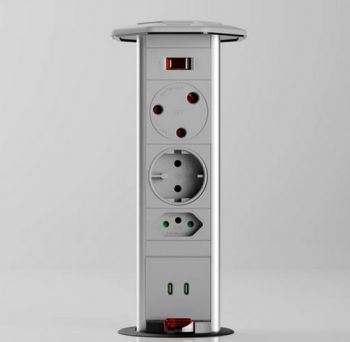 Powerlogic PDOMK585-LIGHT-GREY 85W Dual C+C Charger Super Fast Smart Charging