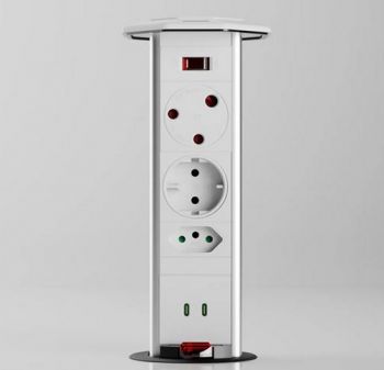 Powerlogic PDOMK585-WHITE 85W Dual C+C Charger Super Fast Smart Charging