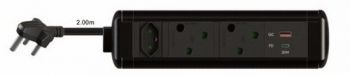 Powerlogic PROTEA-MK1 1XZA 3Pin 2XSA 3Pin 1X45W ChargerA+C