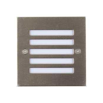 Radiant RB108 Foot Light 230V LED Outdoor recess grid SQ Energy saving 2.85W Stainless Steel