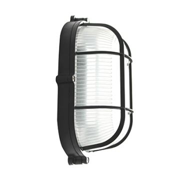 Radiant WYN-LWO2G-BL (RB10B) 7W LED Bulkhead Large Oval Grid 00Lm Black