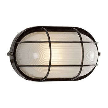 Radiant RB127B, RB127W Bulkhead - oval small grid - 240V (Multiple Colours/Finishes)