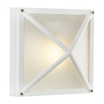 Radiant WYN-WQ07G-W (RB140W) Bulkhead - Square small grid - 230V White