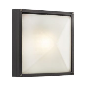 Radiant WYN-WQ08A-BL (RB141B) Bulkhead - Square medium plain - 230V Black