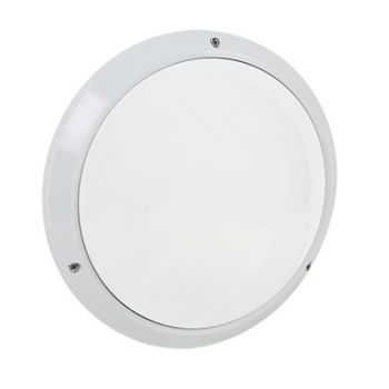 Radiant RB147 Outdoor Round Bulkhead IP55 2 X E27 White