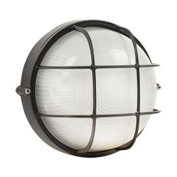 Radiant RB155B, RB155W Bulkhead - round small grid - 240V (Multiple Colours/Finishes)