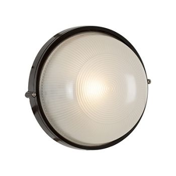 Radiant RB160B Bulkhead - round large plain - 240V Black