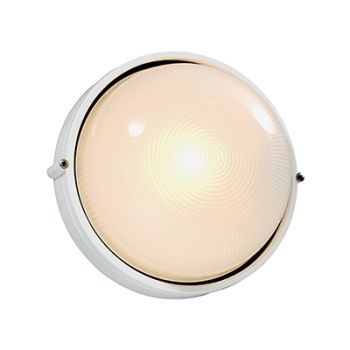 Radiant WYN-RB160W Bulkhead Round Large Plain 240V White
