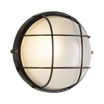 Radiant RB164B, RB164W Bulkhead - round large grid - 240V (Multiple Colours/Finishes)