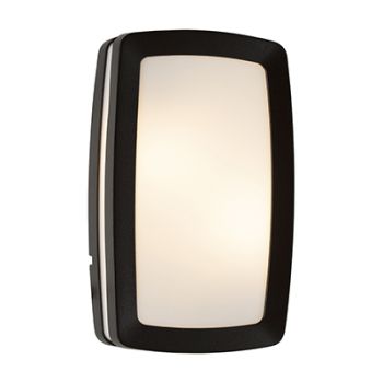 Radiant RB168B, RB168GY Rectangular Plain Bulkhead 2xE27 (Multiple Colours/Finishes)