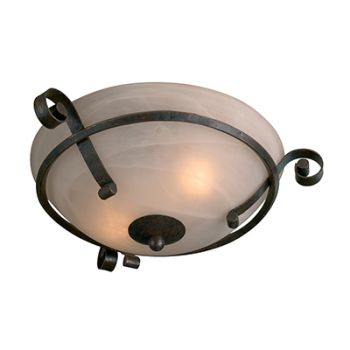 Radiant RC104 Malaga Ceiling Light 2X60W 240V - 310mm Antique Bronze