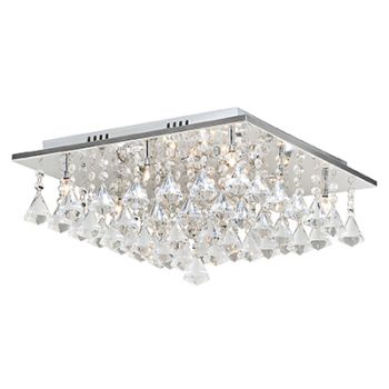 Radiant RC120 Eltham Crystal Ceiling Light Chrome G4 12x20w