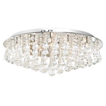 Radiant RC122 Eltham Crystal Ceiling Light Chrome G4 18x20w