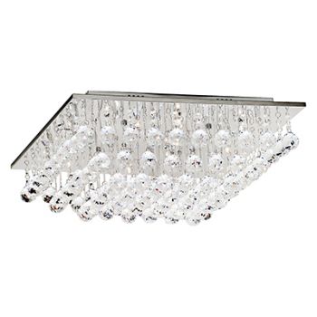 Radiant RC124 Cuboid Crystal Ceiling Light Chrome G4 9x20w