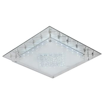 Radiant RC170 LED Glass Crystal Square Ceiling Light 18W 4000K Energy saving Chrome