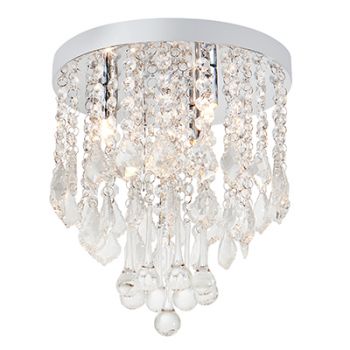 Radiant RC174 Crystal Ceiling Light 3X40W G9 250mm Chrome