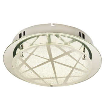 Radiant RC180 Crystal Round LED Ceiling Light 18W 340mm 4000K Silver/Grey