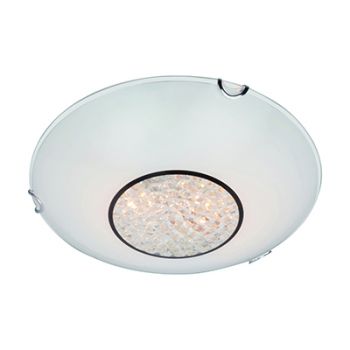 Radiant RC183 Crystal Ceiling Light 230V - 2x40W E27 Energy saving White and Clear