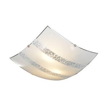 Radiant RC69 Ceiling Light Square 2x60W E27 300mmx300mm Silver