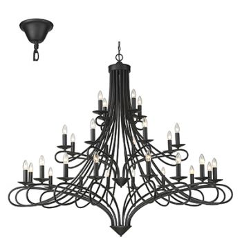 Radiant RCH118 18LT Chandelier 28X40W E14 Black