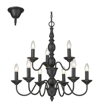 Radiant RCH119 9LT Chandelier 9X40W E14 Black