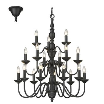 Radiant RCH120 18LT Chandelier 18X40W E14 Black
