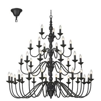 Radiant RCH121 36LT Chandelier 36X40W E14 Black