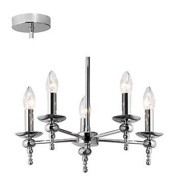 Radiant RCH31 5LT Supreme chandelier E14 5X40W 230V Chrome