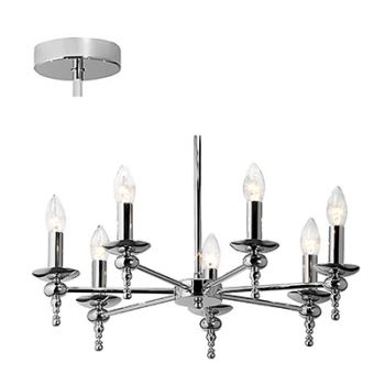 Radiant RCH32 7LT 230V Supreme chandelier E14 7X40W Chrome