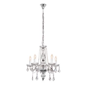 Radiant WYN-JP211-CH/BL (RCH57CH) Toledo Chandelier E14 230V 5X40W Chrome and Black