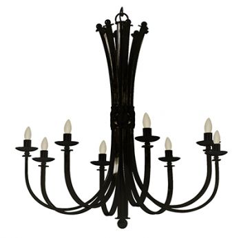 Radiant RCH62B Bali Chandelier E14 240V 8X60W Black