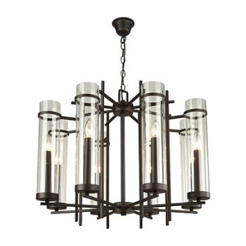 Radiant RCH72 Alberto Chandelier E14 230V 8X40W Brown and Clear