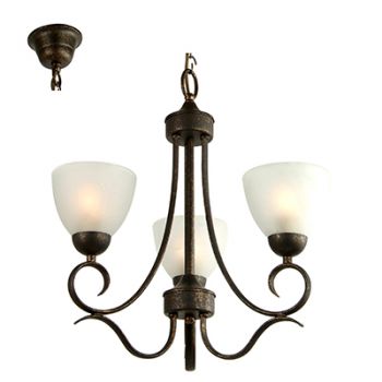 Radiant RCH73ABZ, RCH73FW Beau Chandelier E27 230V 3X60W (Multiple Colours/Finishes)