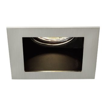 Radiant RD169 Downlight Tilt Square steel GU10 230V 50W - c/o 80x80mm Satin Chrome