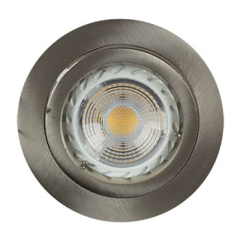 Radiant RD207SC Downlight 12V 50W - Aluminium Bayonette Die cast - c/o 70mm Satin Chrome