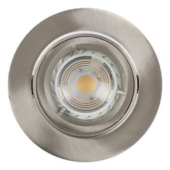 Radiant WYN-CC10-SC (RD225SC) Downlight 12V 50W - Aluminium Tilt Bayonette Die cast - C/O 85mm Satin/Chrome