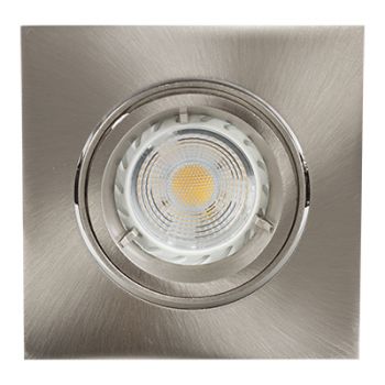 Radiant WYN-CC39-SC (RD230) Downlight 12V 50W - Tilt Bayonette Die cast Square Satin Chrome