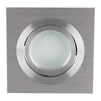 Radiant RD233 Downlight 12V 50W - CNC Tilt/Rotate Square - C/O 82mm Aluminium