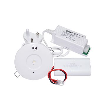 Radiant RD240 Downlight LED 3W with battery back-up kit - round c/o 90mm White