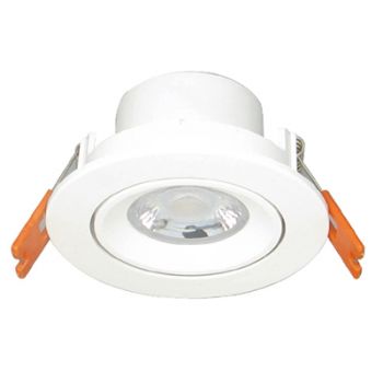 Radiant RD320 6W LED Downlight Tilt 75mm C/O 4000K 470lm White