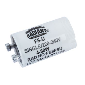 Radiant RE303 Fluorescent Starter FS-U 4-80W White