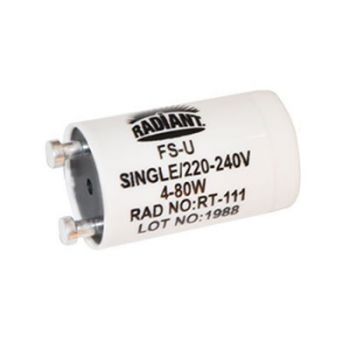 Radiant RE305 Fluorescent Starter FS-U 4-80 Watt RT-111 (High Quality)