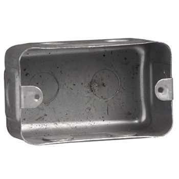 Radiant RE374 Wall Box 100x50mm Galvanised Silver