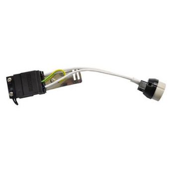 Radiant RE480 Lampholder 240V - GU10 Conversion bracket Black and White