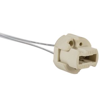 Radiant RE481 Lampholder Ceramic with PTFE 150mm Lead 240V White