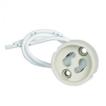 Radiant RE482PP Lampholder GU10 Ceramic 150mm Lead