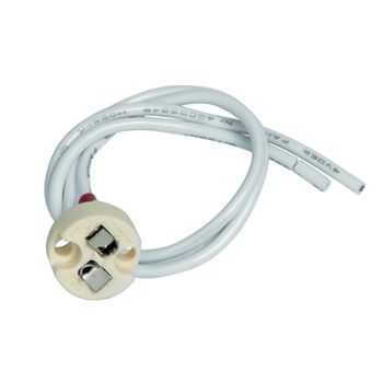 Radiant RE484 Lampholder 12V - Ceramic MR16 with 250mm lead White