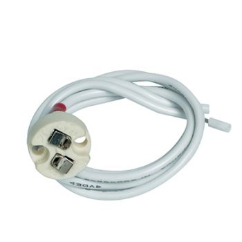 Radiant RE485 Lampholder 12V - Ceramic MR16 with 300mm lead White
