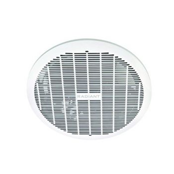 Radiant RF11 Bathroom Extractor Round Ceiling Fan 305mm White 30w Motor 245mm Cut-out